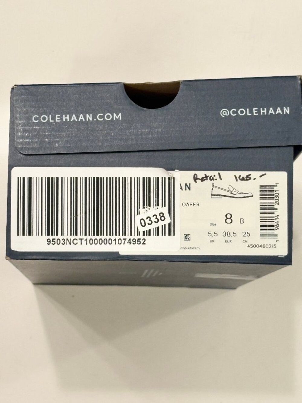 NIB Cole Haan black leather penny loafers, women's 8B - Picture 7 of 7